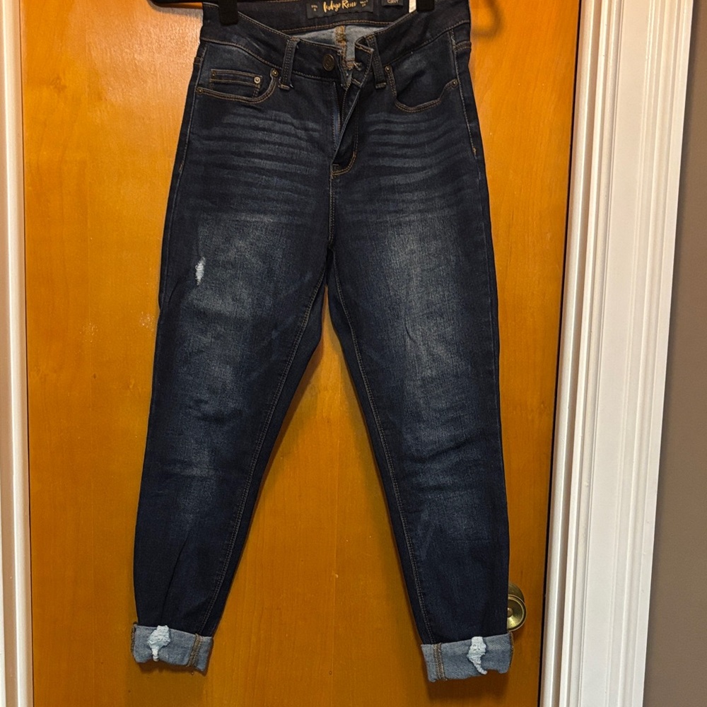 Indigo Rein Dark Wash Ankle Jeans